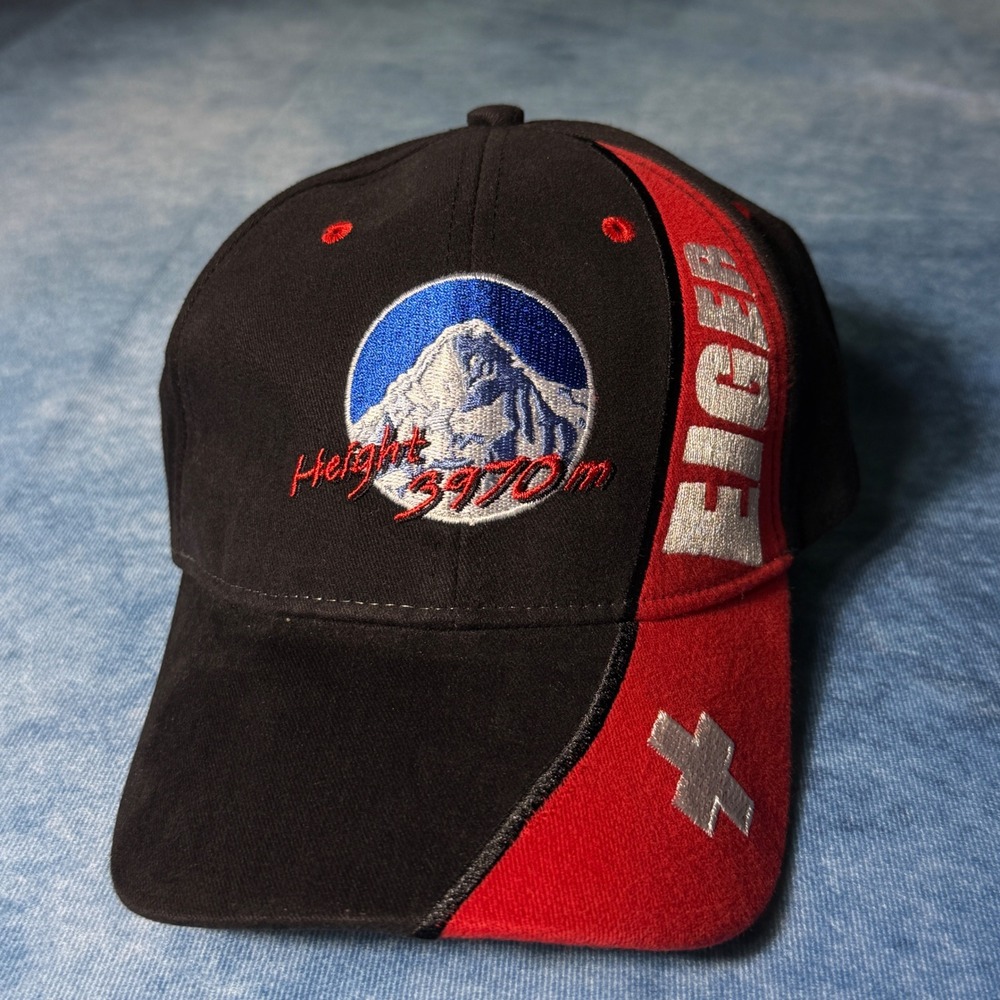 Y2K Streetwear Jungfrau Top of Europe Eiger Switzerland Mountain Hat Cap